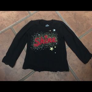 Black T shirt with Shine